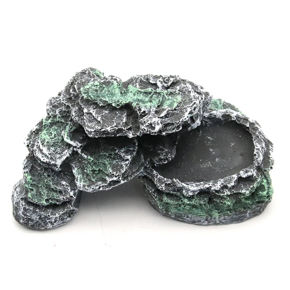 Wholesale Bulk Reptile Hideout Cave Turtle Basking Platform, Simulation Rock for Gecko, Lizards, Tortoise, Aquarium Decor, Fish Hide Habitat - Furbury