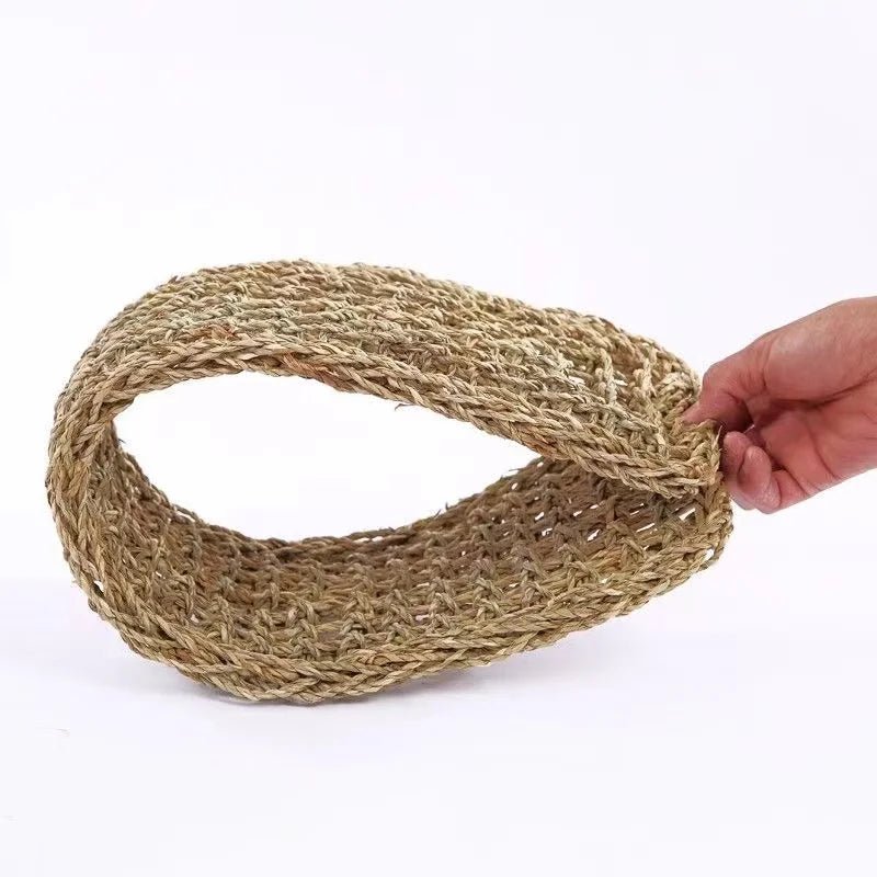 Wholesale Bulk Reptile Lizard Hammock Hamster Grass Cushion Pet Bed Seagrass Hammock Swing Pet Reptile Toy Hanging Mattress Hanging Sofa - Furbury