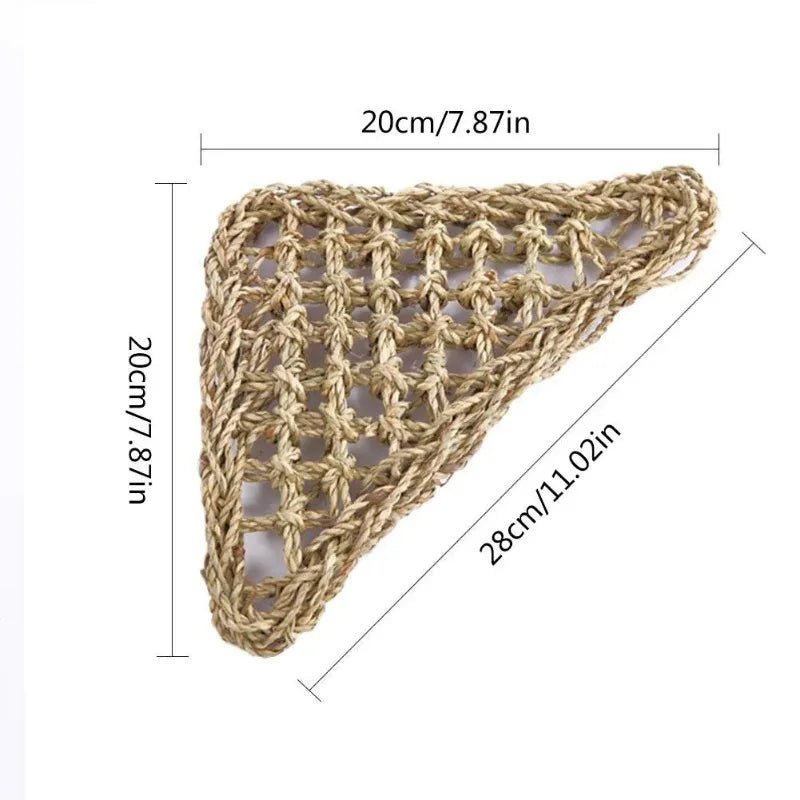 Wholesale Bulk Reptile Lizard Hammock Hamster Grass Cushion Pet Bed Seagrass Hammock Swing Pet Reptile Toy Hanging Mattress Hanging Sofa - Furbury