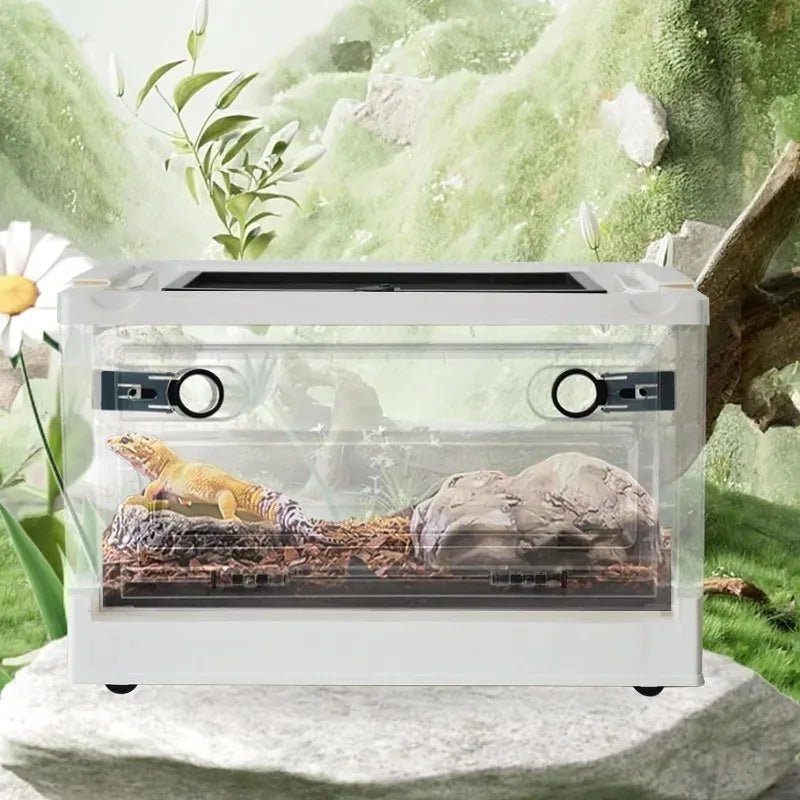 Wholesale Bulk Reptiles Breeding Enclosure Cages Transparent Amphibians Habitat Box Plastic Reptile Feeding Box for Lizard Bearded Dragon - Furbury