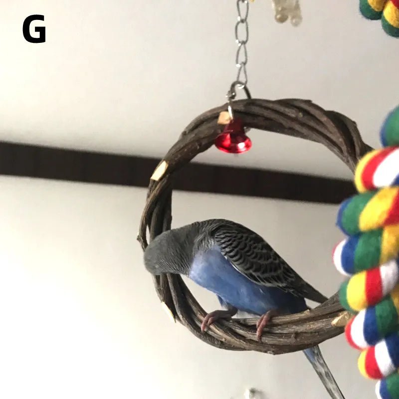 Wholesale Bulk Solid Wood Parrot Stand Training Bird Stand Parrot Toys Desktop Training Stand Pole Interactive Playground Small Pet supplies - Furbury