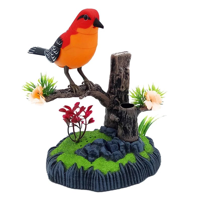 Wholesale Bulk Sound Voice Control Electric Bird Pet Toy Electric Simulation Induction Bird Cage Birdcage Toy - Furbury