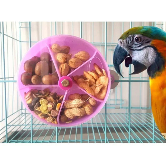 Wholesale Bulk Toy Parrot Toy Chewing Rotate Pet Parrot Toys Wheels Bite Birds Foraging Food Box Cage Feeder birds accessoires - Furbury