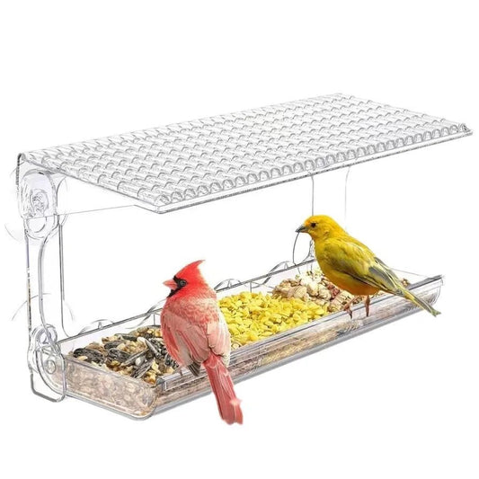 Wholesale Bulk Transparent Window Viewing Bird Feeders for Outdoors - Enhanced Suction Grip, Wild Bird Watching for Cats, Birdhouse Feeder - Furbury