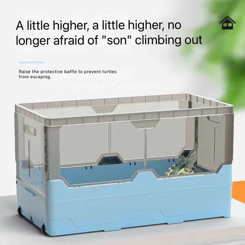 Wholesale Bulk Turtle tank free water change with sunbed Brazilian turtle ecological landscaping breeding box aquarium accessories 220V 4W - Furbury