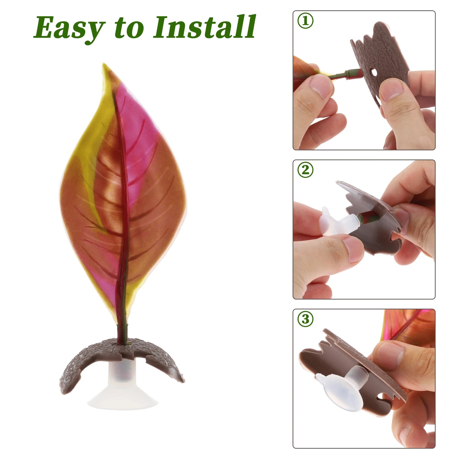 Wholesale Bulk UXCELL Artificial Betta Fish Bed Simulation Betta Leaf Bed Betta Hammock Pad with Suction Cup Aquarium Decor Fish Supplies - Furbury