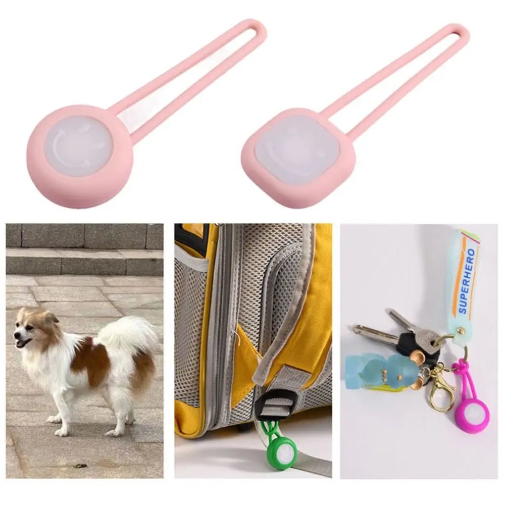 Wholesale Bulk Waterproof Pet Led Walking Night Pendant Colorful Hanging Dog Pendant Night Light Silicone with LED Light - Furbury