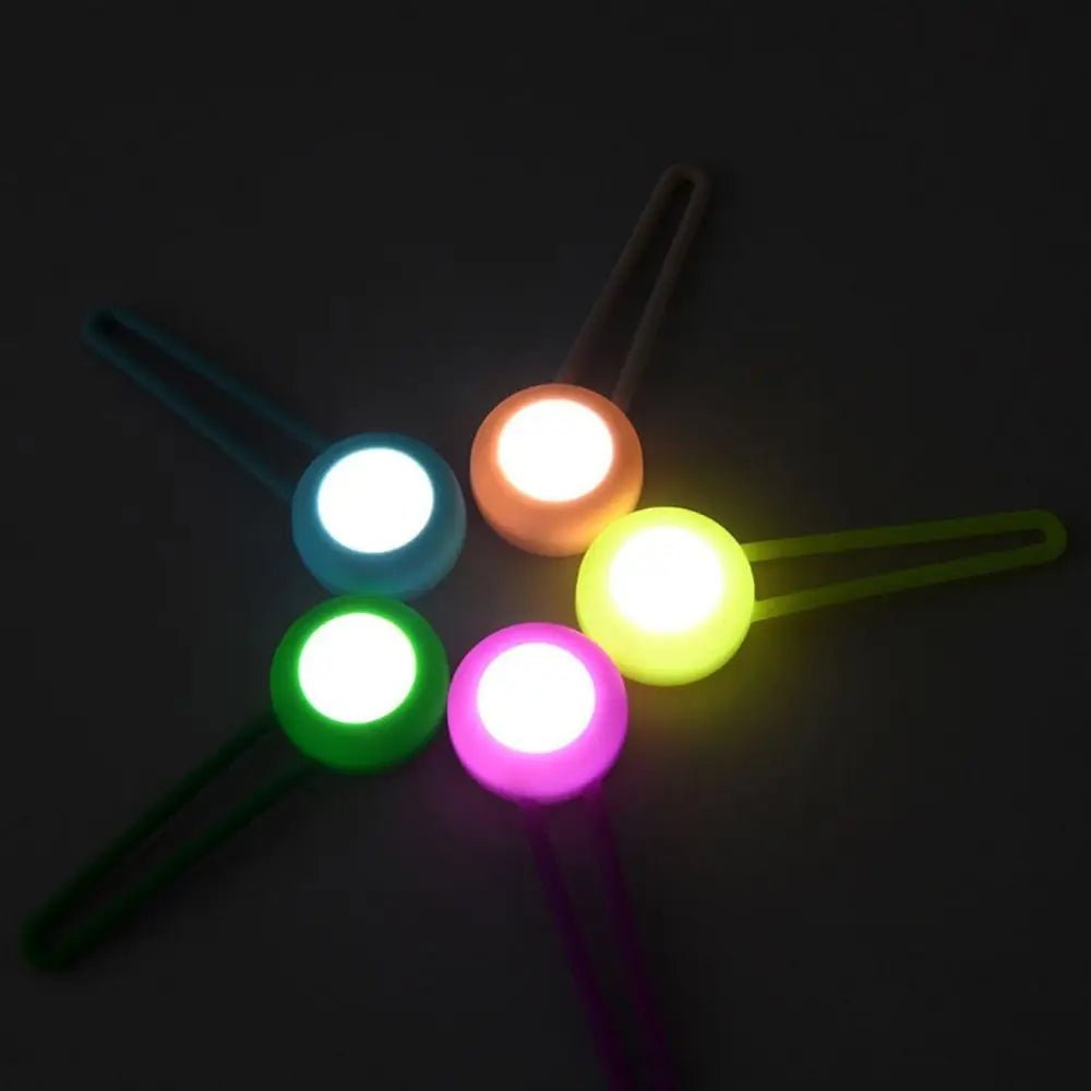 Wholesale Bulk Waterproof Pet Led Walking Night Pendant Colorful Hanging Dog Pendant Night Light Silicone with LED Light - Furbury