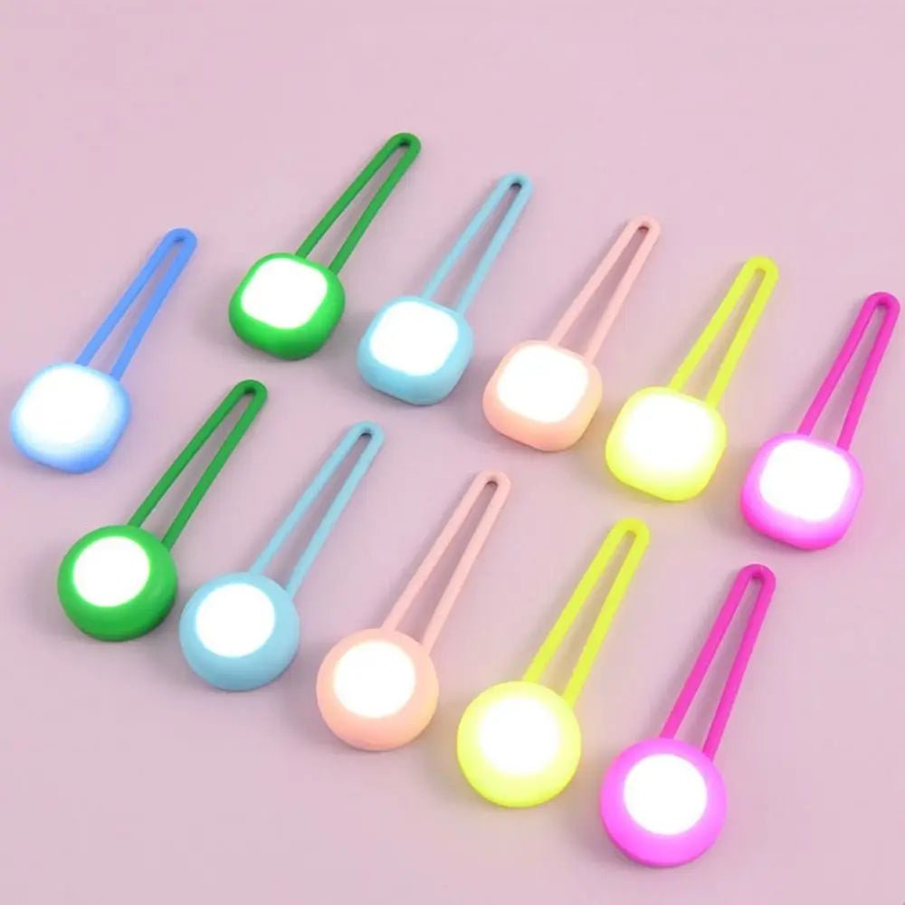 Wholesale Bulk Waterproof Pet Led Walking Night Pendant Colorful Hanging Dog Pendant Night Light Silicone with LED Light - Furbury