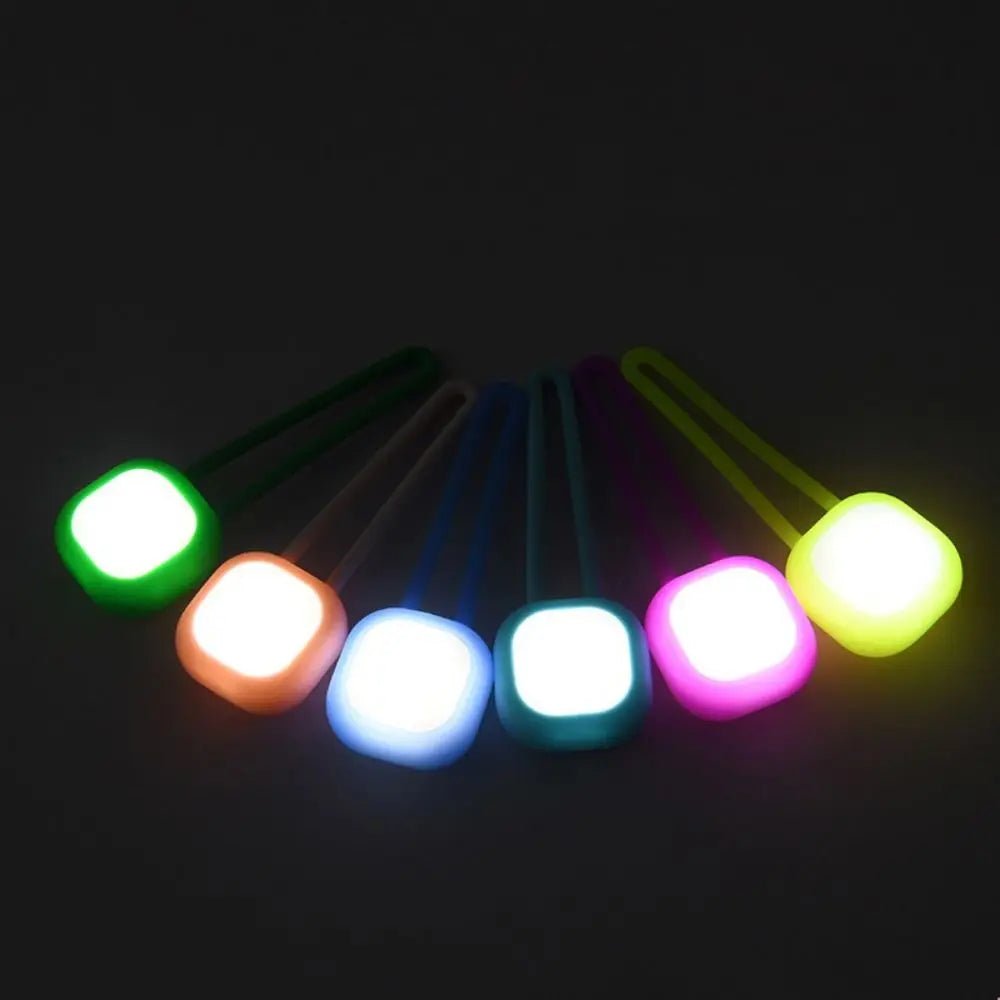 Wholesale Bulk Waterproof Pet Led Walking Night Pendant Colorful Hanging Dog Pendant Night Light Silicone with LED Light - Furbury