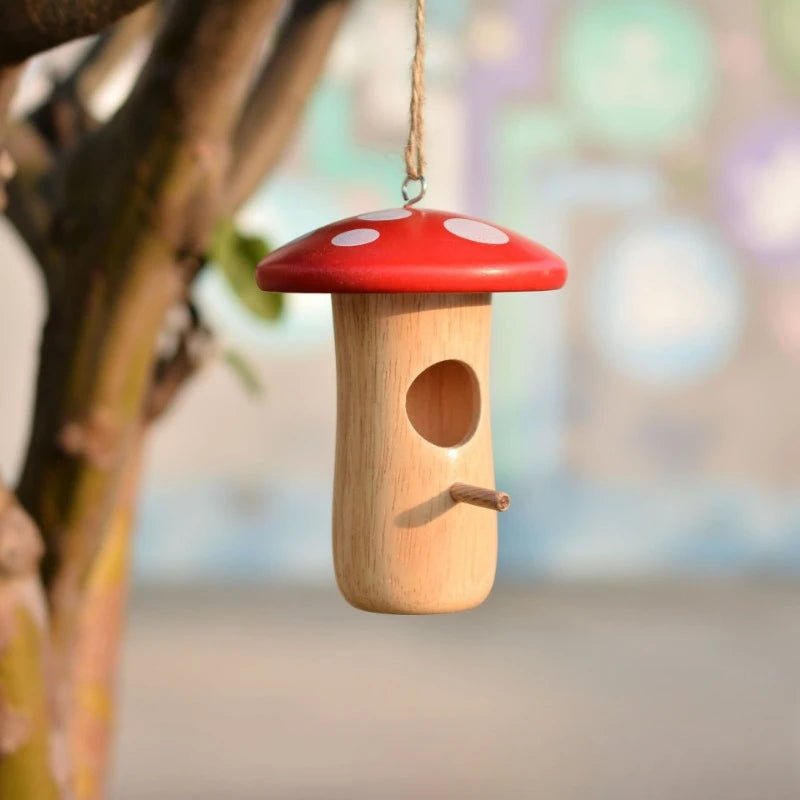 Wholesale Bulk Wooden Hummingbird House Nature Ventilatio Humming Bird House Swing Parrot Swing Toy Hanging Ornament for Outside Garden Decor - Furbury