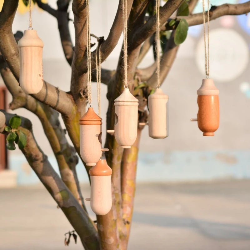 Wholesale Bulk Wooden Hummingbird House Nature Ventilatio Humming Bird House Swing Parrot Swing Toy Hanging Ornament for Outside Garden Decor - Furbury