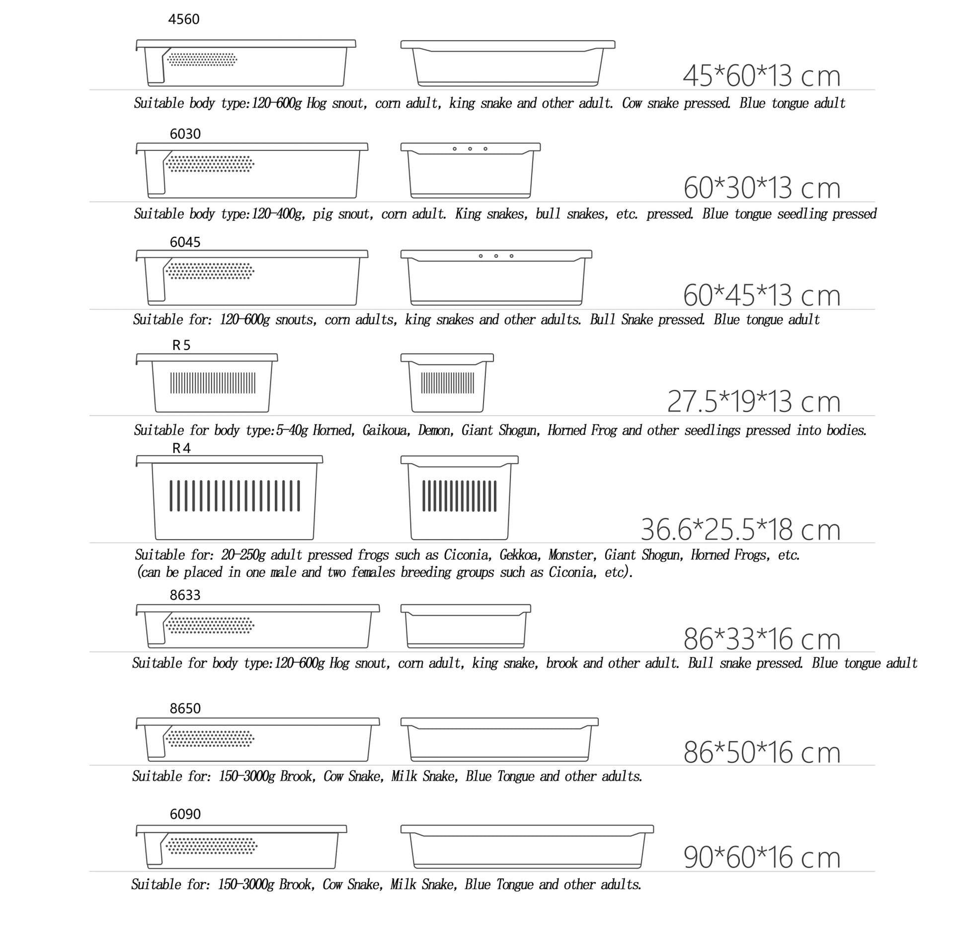 Wholesale Reptile Rack System Small Python Boa Reptile Plastic Pp Breeding Box Tubs Enclosure System Lizard Rack Breeding Bed - Furbury