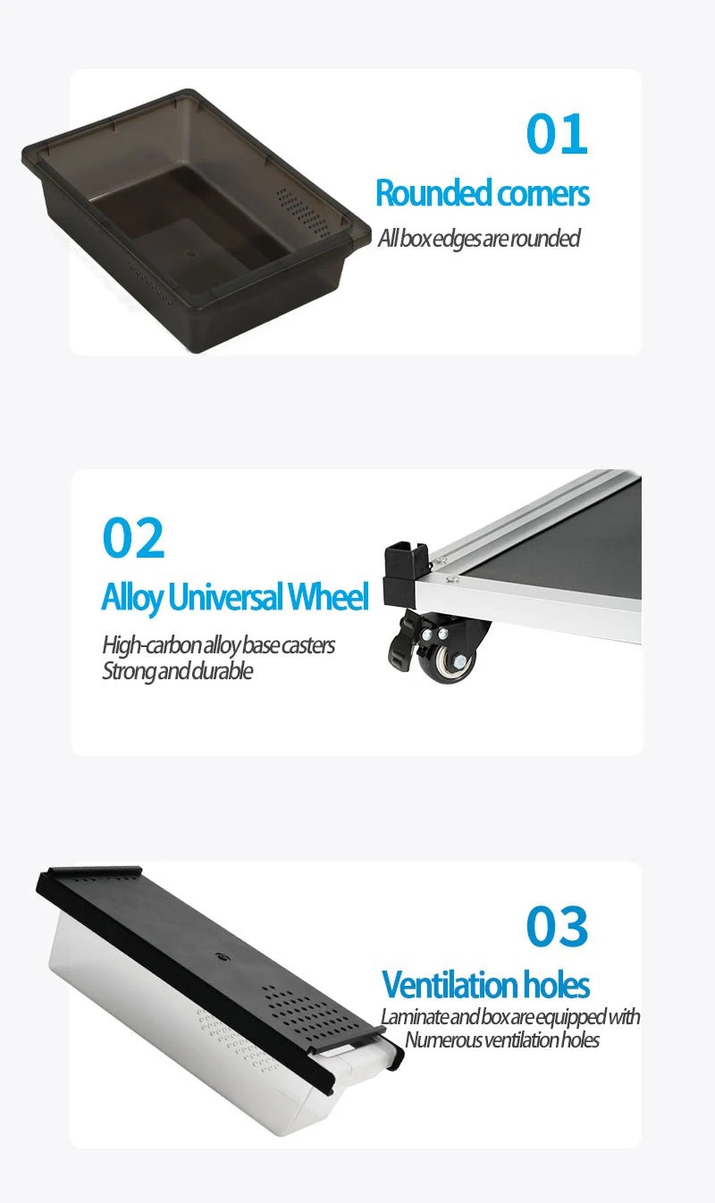 Wholesale Reptile Rack System Small Python Boa Reptile Plastic Pp Breeding Box Tubs Enclosure System Lizard Rack Breeding Bed - Furbury