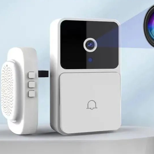 WIFI Video Doorbell Camera Wireless Night Vision Smart Home Security HD Door Bell Two Way Intercom Voice Change For Home - Checkouts UK