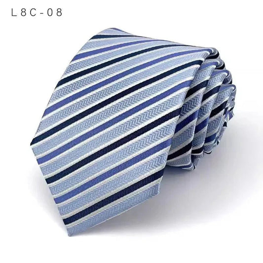 👔 8cm Luxury Striped Business Tie — The Perfect Blend of Style & Sophistication - Checkouts USA