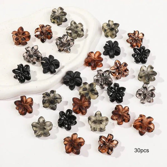 Add Charm to Every Look with Mini Flower Hair Clips - Checkouts USA