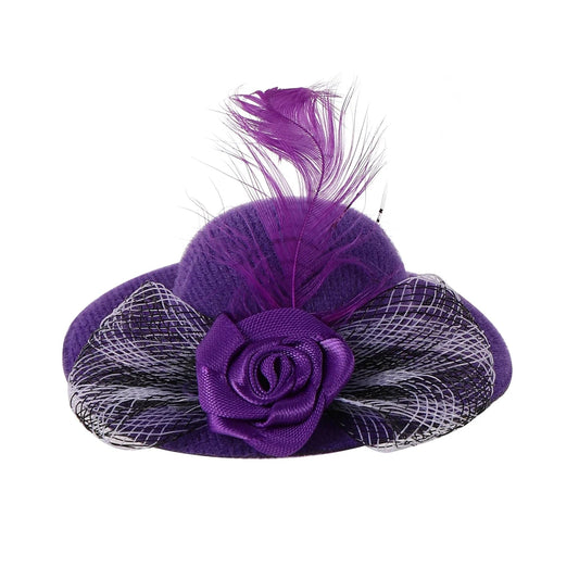 🎩 Adorable & Stylish: The Velvet Silk Flower Decorative Hat for Your Pet - Checkouts USA