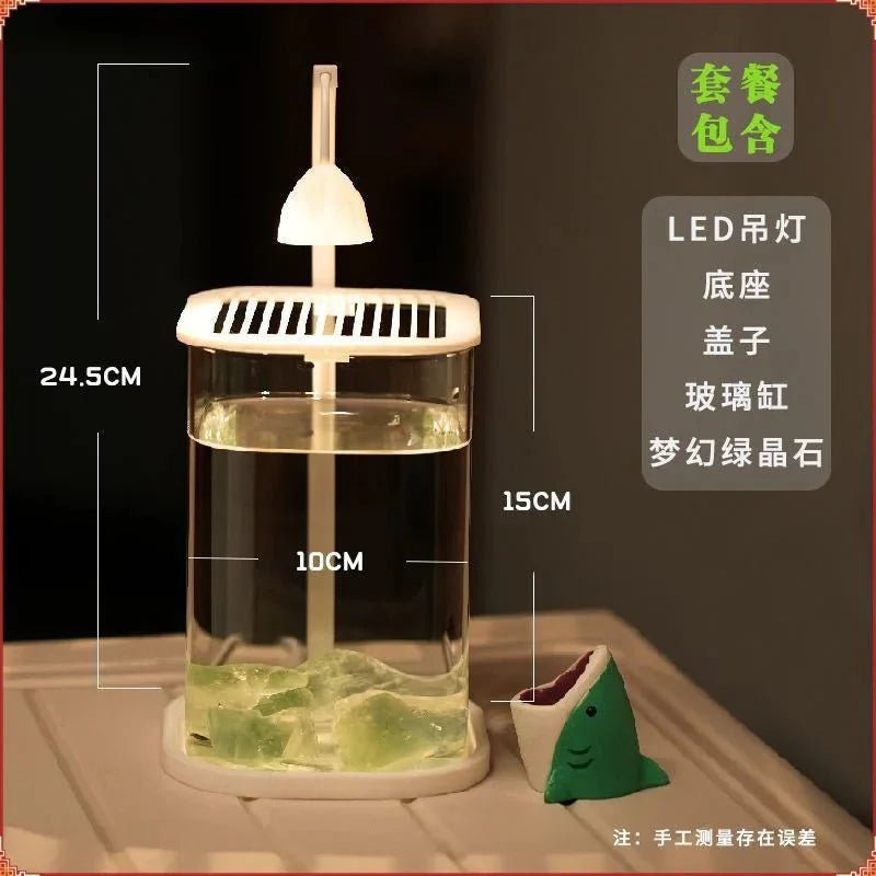 🐠 Bring Elegance to Your Space: The Ultra-White Small Glass Fish Tank That Blends Art & Relaxation - Checkouts USA