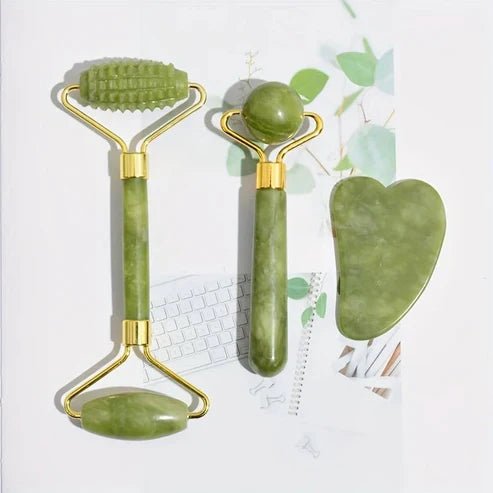 💚 Glow from Within – The Ultimate 4-in-1 Jade Roller & Gua Sha Gift Set - Checkouts USA