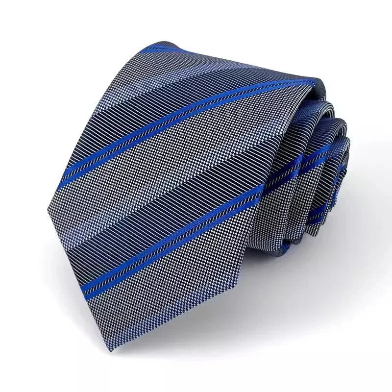 👔 New 8cm Luxury Striped Tie — Classic Elegance for the Modern Man - Checkouts USA