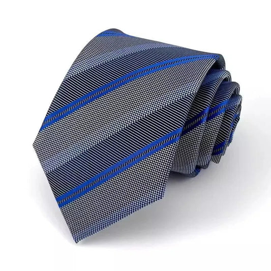 👔 New 8cm Luxury Striped Tie — Classic Elegance for the Modern Man - Checkouts USA