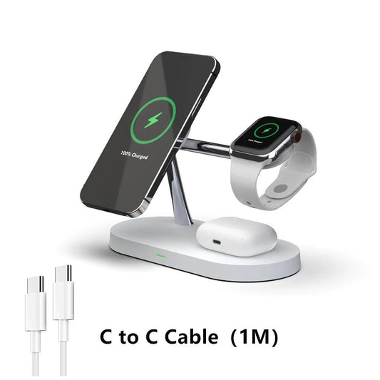 One Charger to Rule Them All: The 3-in-1 Wireless Charging Stand for Your Apple Devices - Checkouts USA