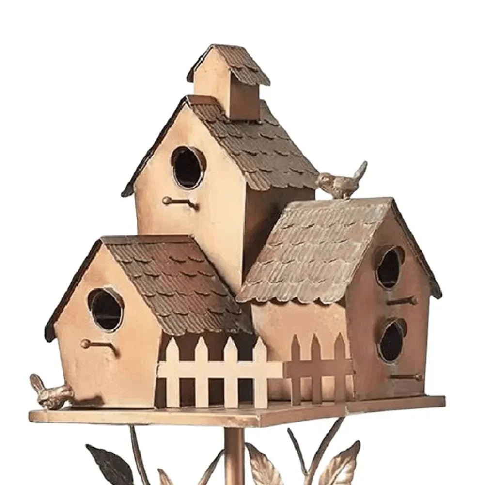 The Secret to a Beautiful, Bird-Friendly Garden — Metal Birdhouse Garden Stakes - Checkouts USA