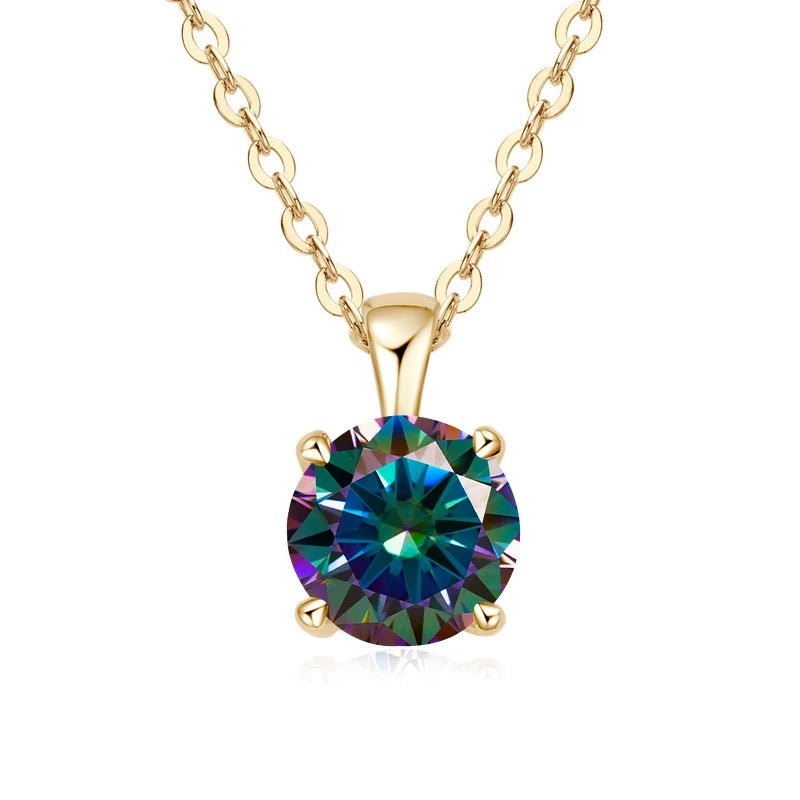 1.0 carat Moissanite Pendants for Women Classic Wedding Necklace Original S925 Sterling Silver Jewelry - Checkouts USA