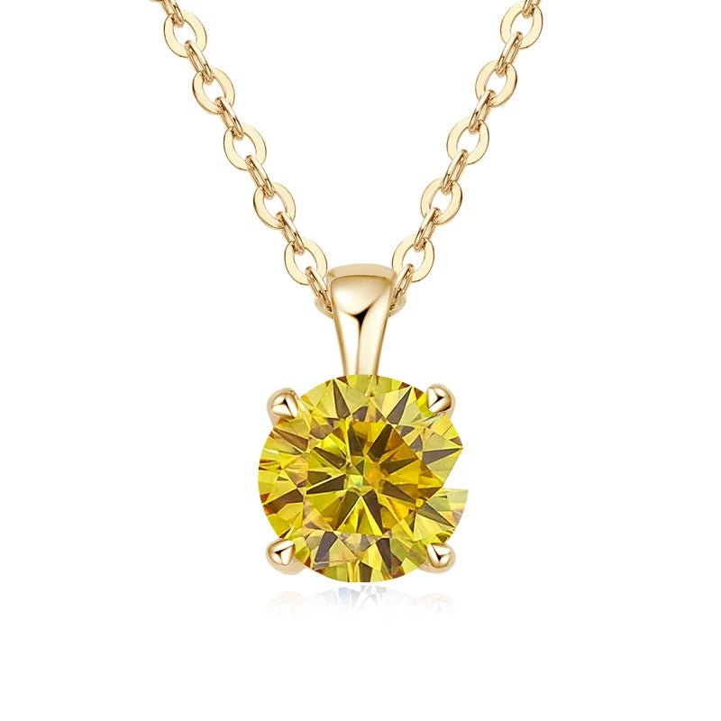 1.0 carat Moissanite Pendants for Women Classic Wedding Necklace Original S925 Sterling Silver Jewelry - Checkouts USA