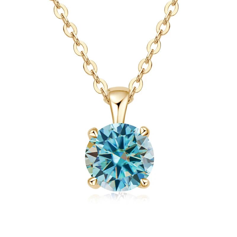 1.0 carat Moissanite Pendants for Women Classic Wedding Necklace Original S925 Sterling Silver Jewelry - Checkouts USA
