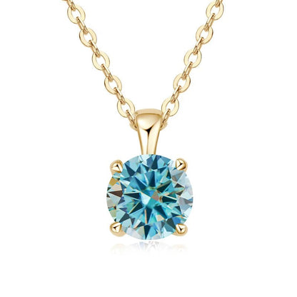 1.0 carat Moissanite Pendants for Women Classic Wedding Necklace Original S925 Sterling Silver Jewelry - Checkouts USA