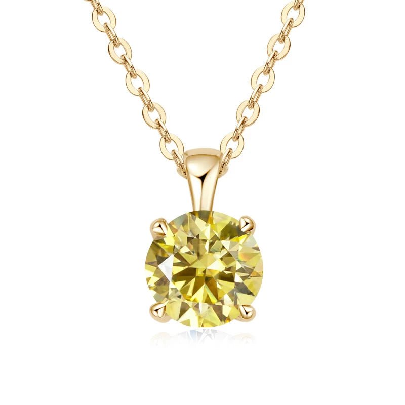 1.0 carat Moissanite Pendants for Women Classic Wedding Necklace Original S925 Sterling Silver Jewelry - Checkouts USA