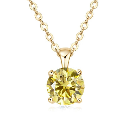 1.0 carat Moissanite Pendants for Women Classic Wedding Necklace Original S925 Sterling Silver Jewelry - Checkouts USA