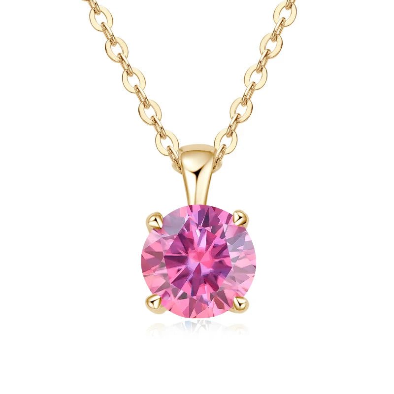 1.0 carat Moissanite Pendants for Women Classic Wedding Necklace Original S925 Sterling Silver Jewelry - Checkouts USA