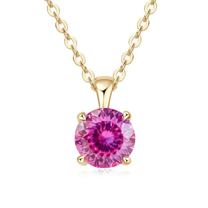 1.0 carat Moissanite Pendants for Women Classic Wedding Necklace Original S925 Sterling Silver Jewelry - Checkouts USA