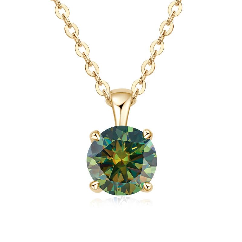 1.0 carat Moissanite Pendants for Women Classic Wedding Necklace Original S925 Sterling Silver Jewelry - Checkouts USA