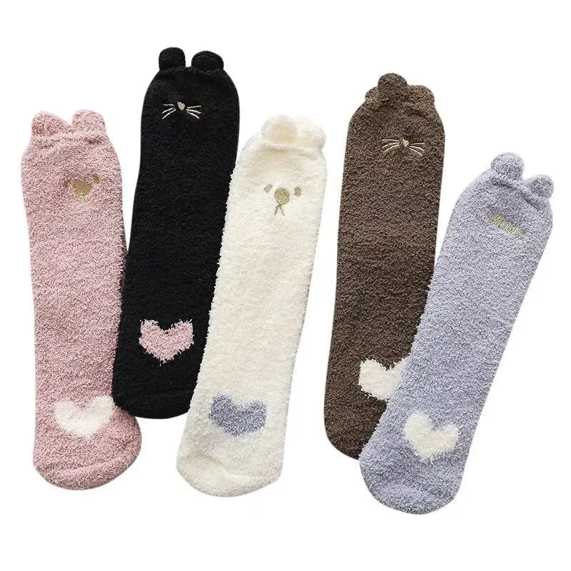 10 Pairs Women Cartoon Patterned Socks Trendy And Fashionable Versatile Socks Lightweight Breathable Comfortable Casual Socks - Checkouts UK