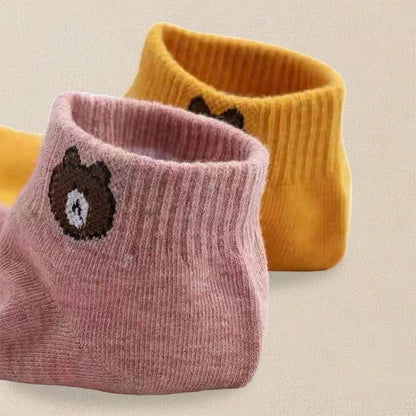 10 Pairs Women Cartoon Patterned Socks Trendy And Fashionable Versatile Socks Lightweight Breathable Comfortable Casual Socks - Checkouts UK