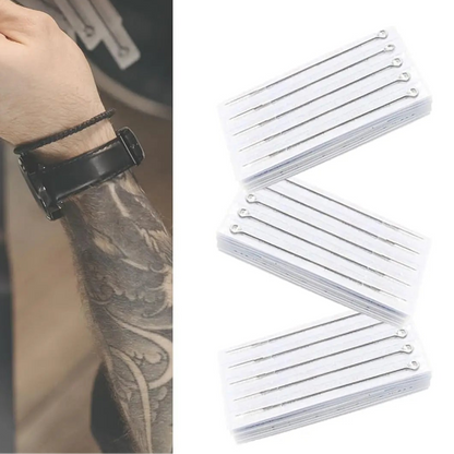 100/50/10pcs Sterilized Tattoo Needles RL RS M1 RM Tattoo Needle for Tattoo Permanent Makeup Machine - Checkouts UK