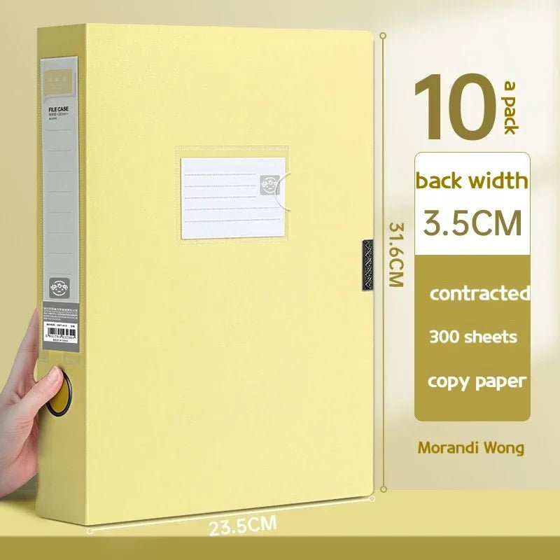10pcs Large Capacity A4 File Folder Multifunctional Waterproof Document Organizer Dustproof Desktop Storage Document Holder - Checkouts USA