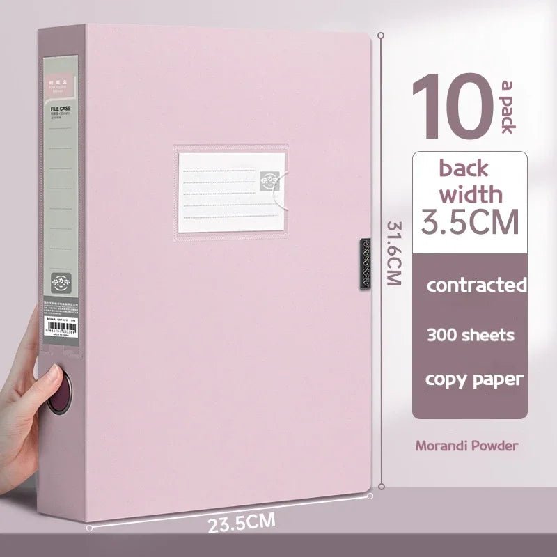 10pcs Large Capacity A4 File Folder Multifunctional Waterproof Document Organizer Dustproof Desktop Storage Document Holder - Checkouts USA