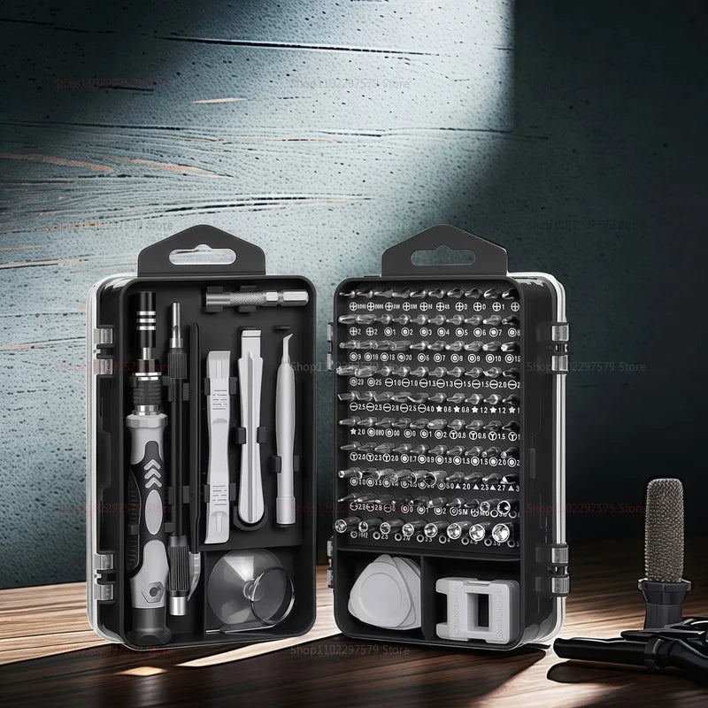 115 - in - 1 Precision Screwdriver Kit, Includes Magnetic Tips, Ideal for Electronics and Laptop Repairs, Professional Nut Driver - Checkouts USA