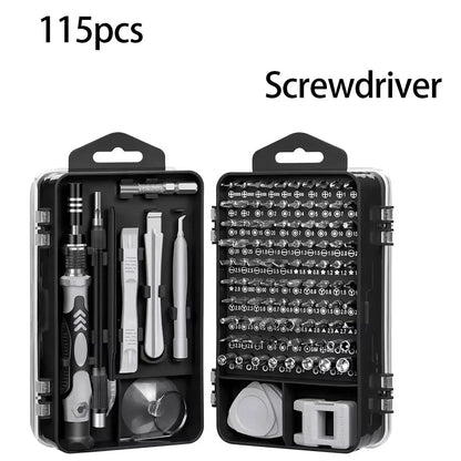 115 - in - 1 Precision Screwdriver Kit, Includes Magnetic Tips, Ideal for Electronics and Laptop Repairs, Professional Nut Driver - Checkouts USA