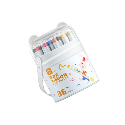 12/24/36/48 Color Children's CrayonOil Painting Stick Portable Barrel Not Dirty Hands Safe Washable Colorful Stick Art Supplies - Checkouts USA