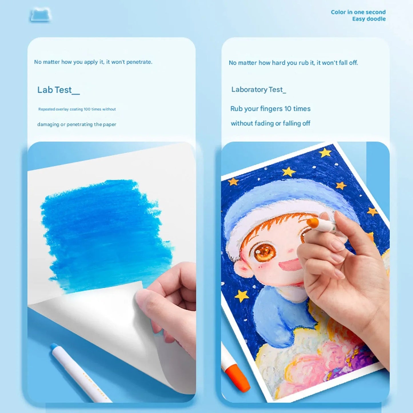 12/24/36/48 Color Children's CrayonOil Painting Stick Portable Barrel Not Dirty Hands Safe Washable Colorful Stick Art Supplies - Checkouts USA