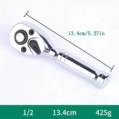 1/4 3/8 1/2 Inch Drive Stubby Ratchet Set with Short Handle Quick - Release Head Mini Ratchet Wrench Efficient Auto Repair Tool - Checkouts USA