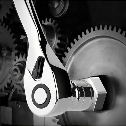 1/4 3/8 1/2 Inch Drive Stubby Ratchet Set with Short Handle Quick - Release Head Mini Ratchet Wrench Efficient Auto Repair Tool - Checkouts USA