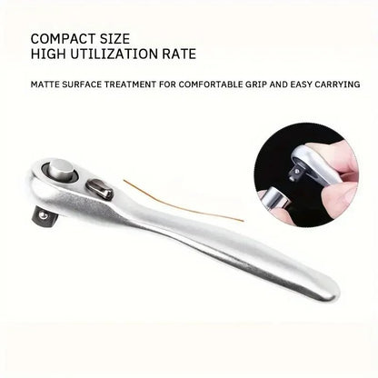 1/4 3/8 1/2 Inch Drive Stubby Ratchet Set with Short Handle Quick - Release Head Mini Ratchet Wrench Efficient Auto Repair Tool - Checkouts USA