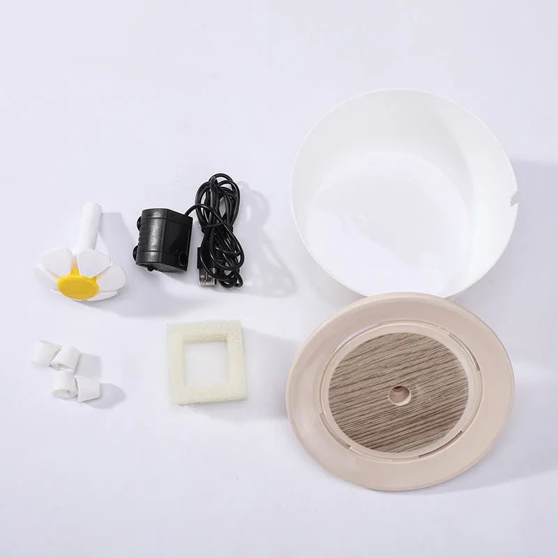 1L Pet Water Fountain Automatic Cat Drink Bowl Filter EU Plug Pet Drinking Dispenser Drinker For Cats Water Filter - Furbury